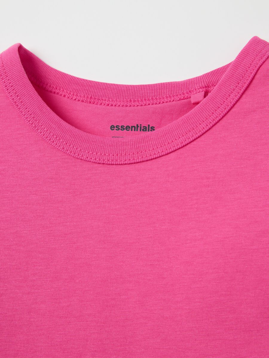 Pink organic cotton T-shirt OVS Kids_3