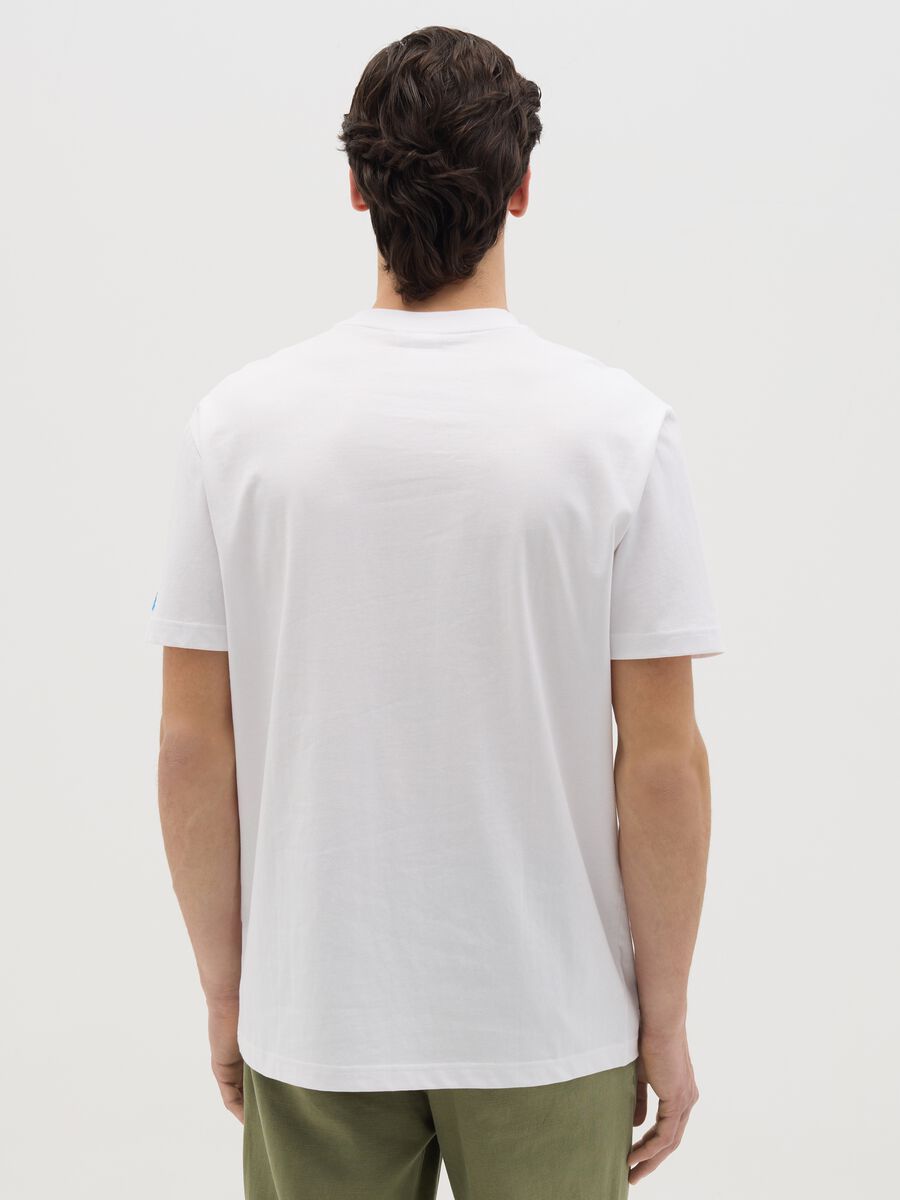 White T-shirt with Snoopy La Dolce Vita print_3