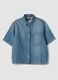 Light Blue Pure Cotton Denim Shirt_4