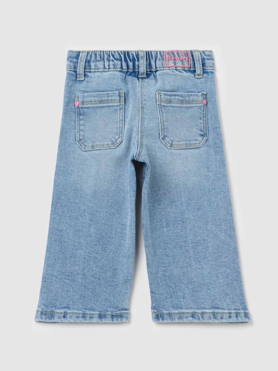 Wide-leg jeans in French Terry_1