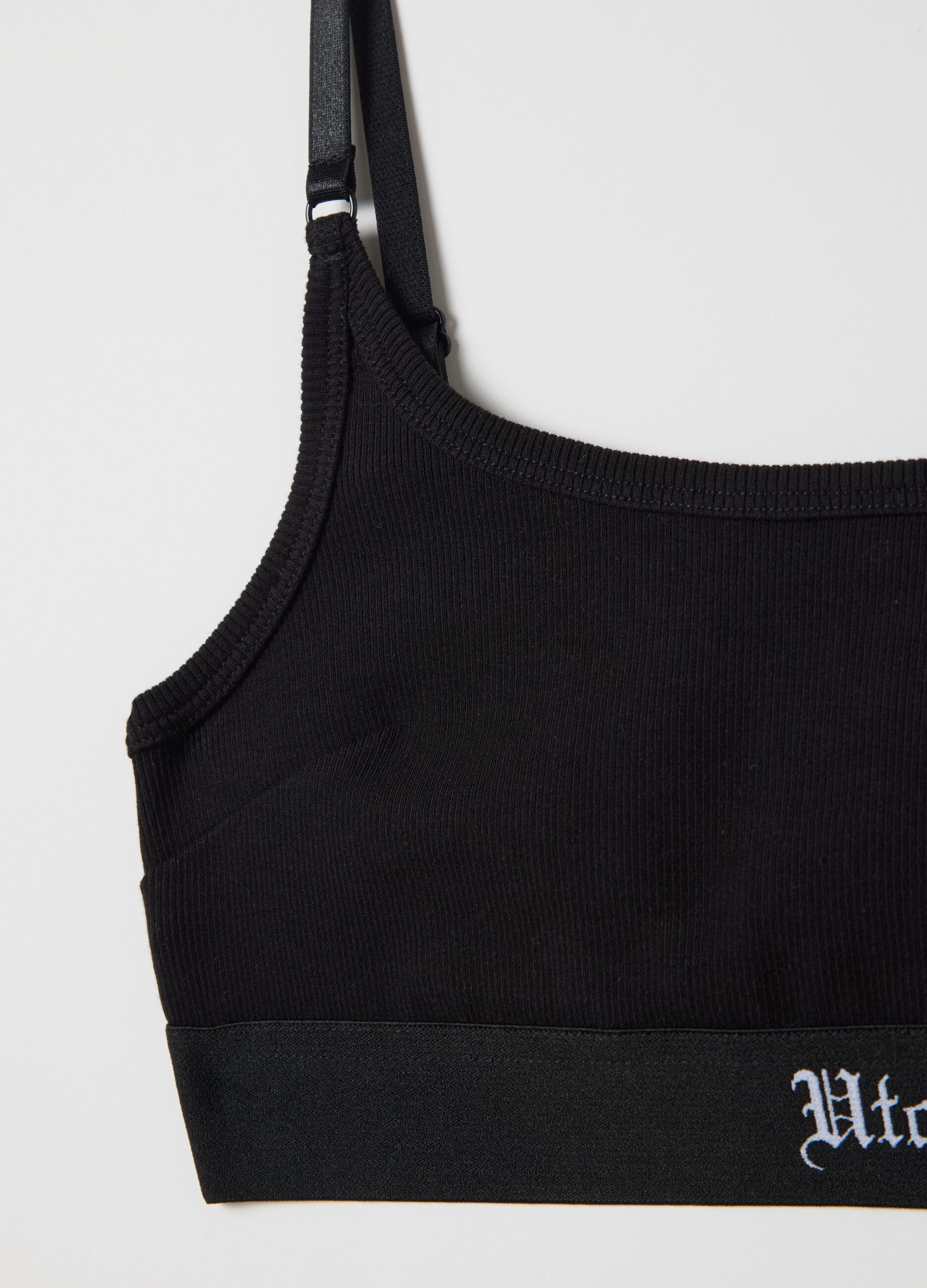 Scoop Bralette Black