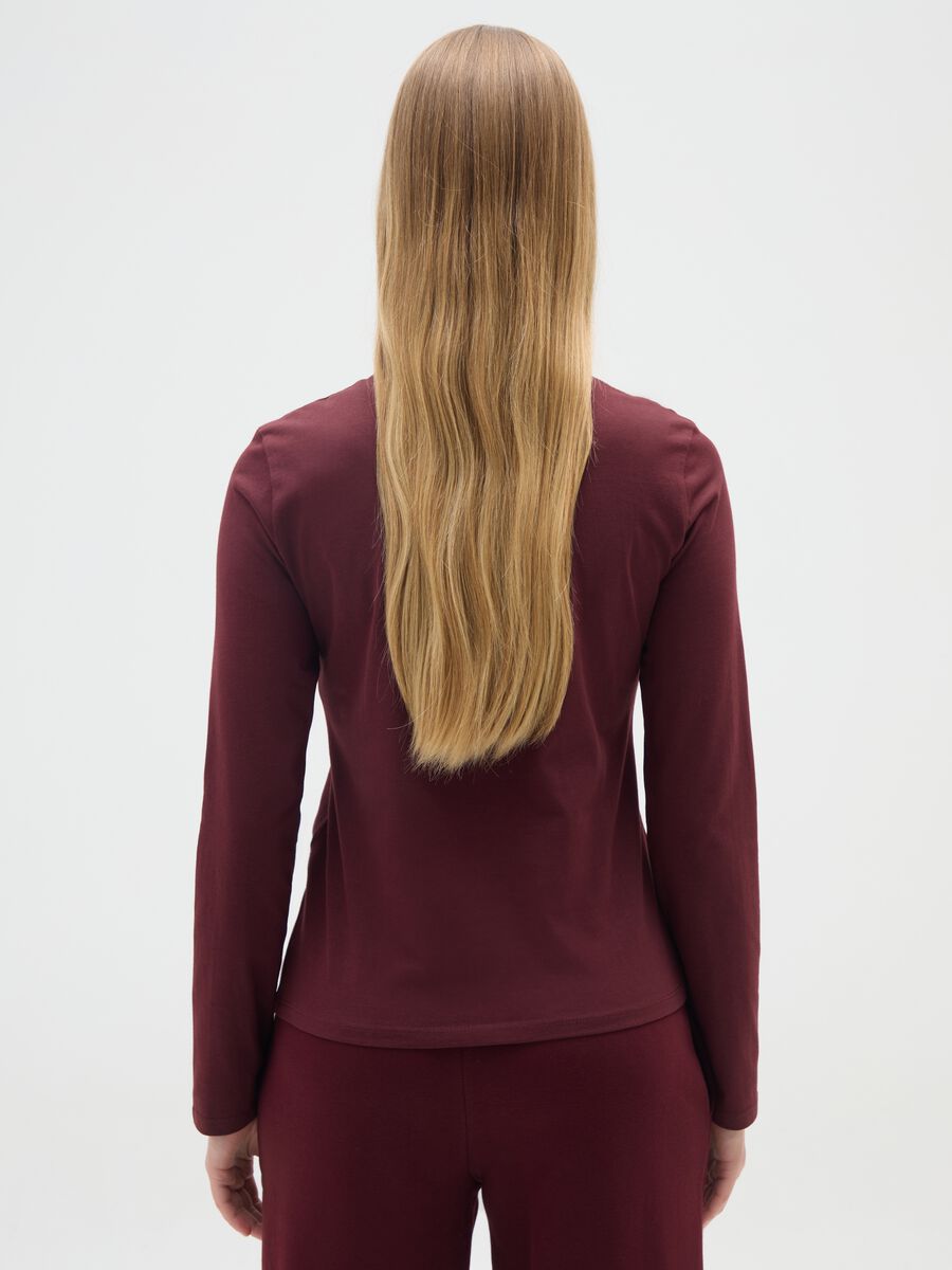 Red pure cotton sweater regular fit_2