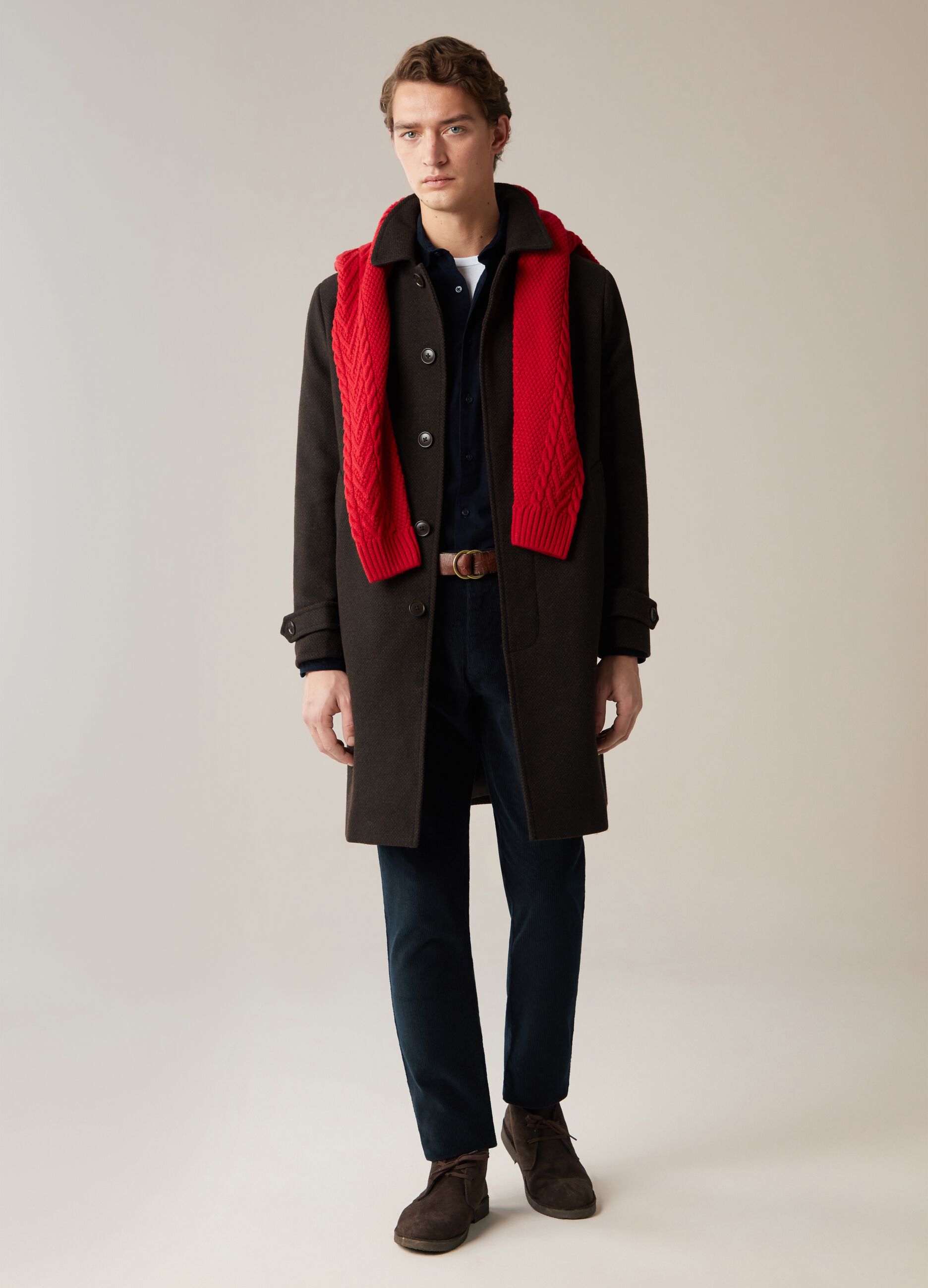 Cappotto in maglia dobby_0
