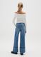 Girls' Pure Cotton Denim Wide Leg Jeans_1
