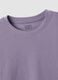 Purple crew-neck T-shirt in pure organic cotton, regular fit_1