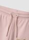 Pink cotton-blend jogger trousers with rhinestones, regular fit_3