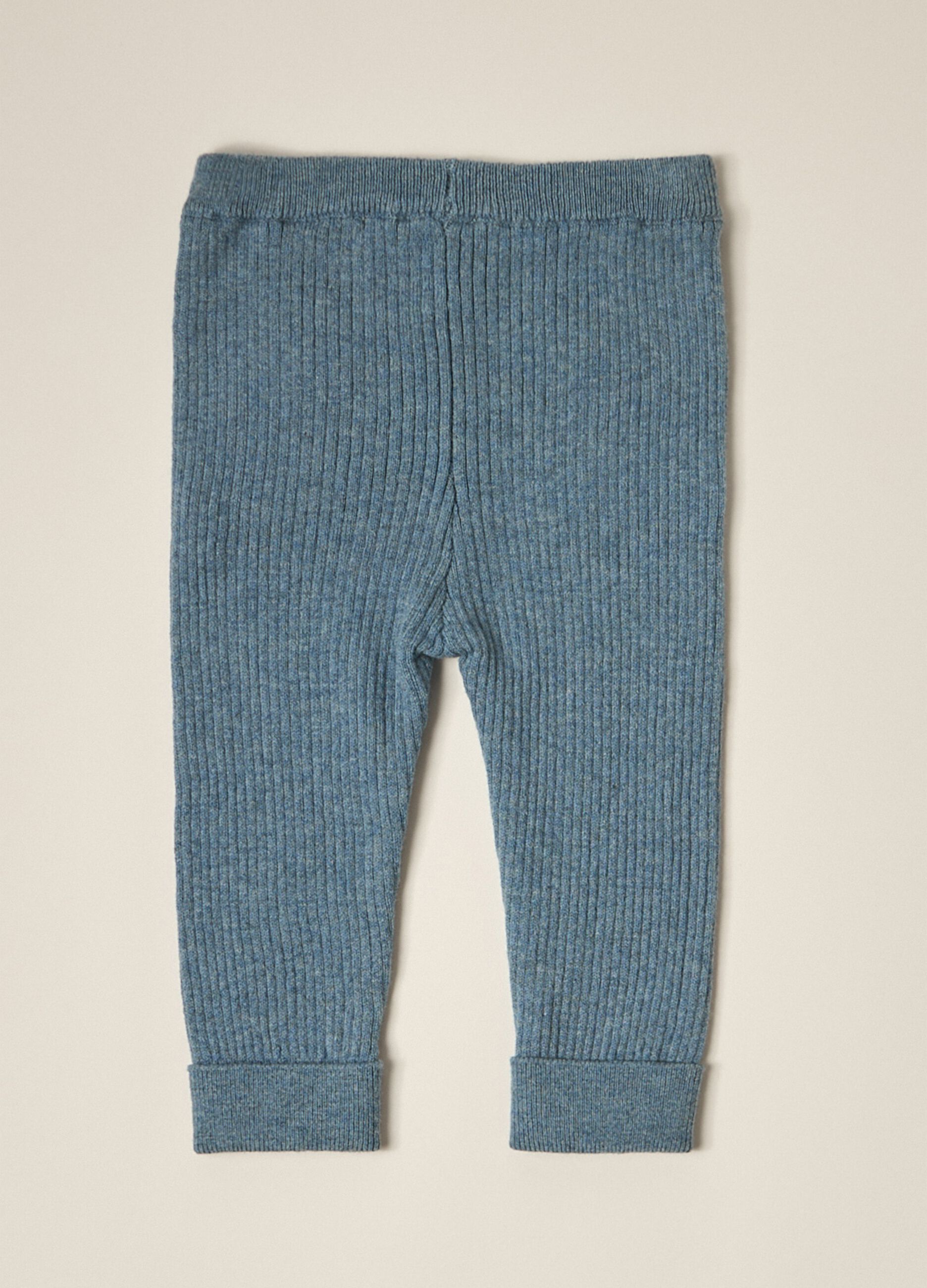 IANA newborn boy leggings in ribbed 100% cotton