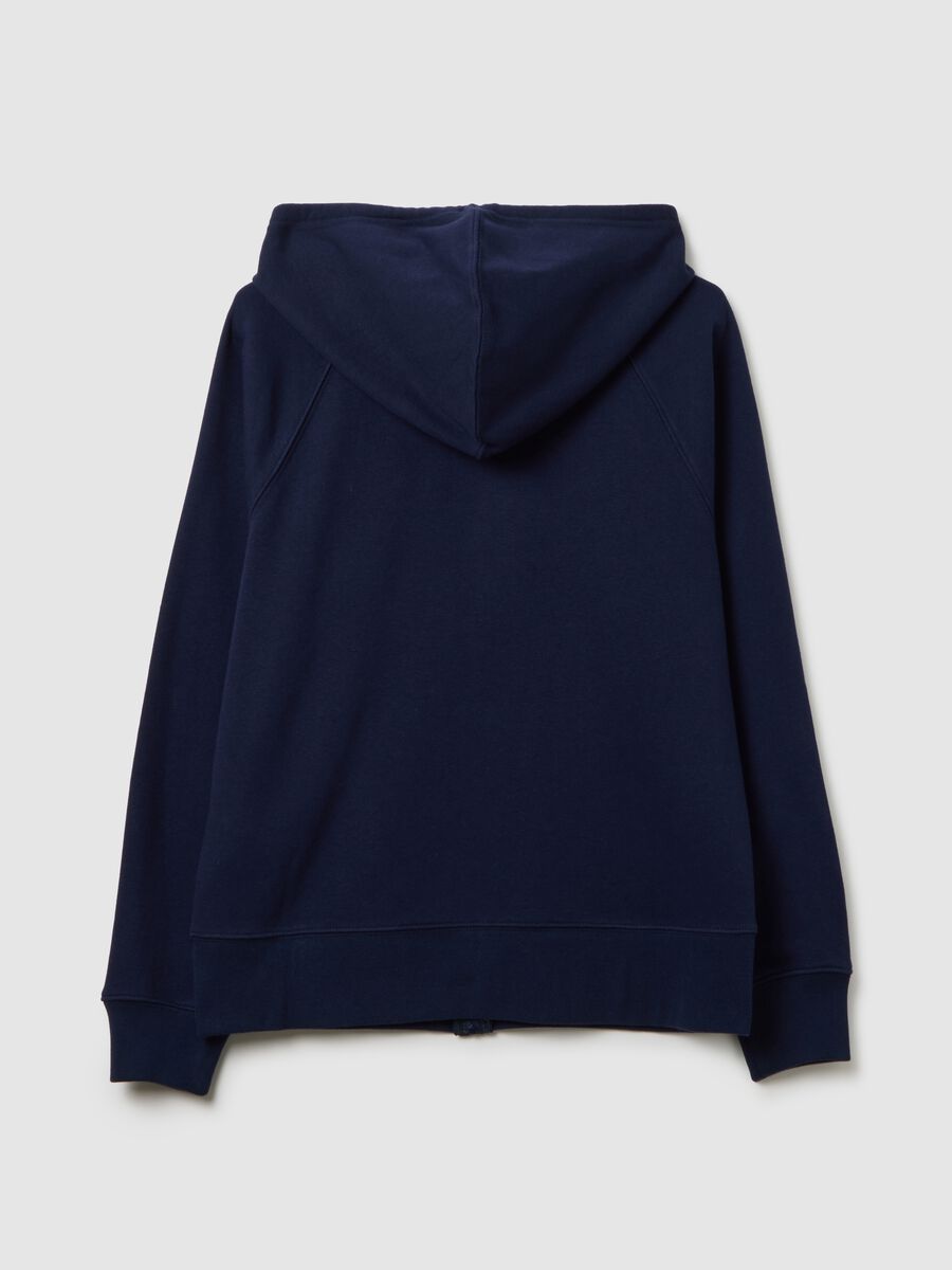Full-zip sweatshirt with hood and logo embroidery_2
