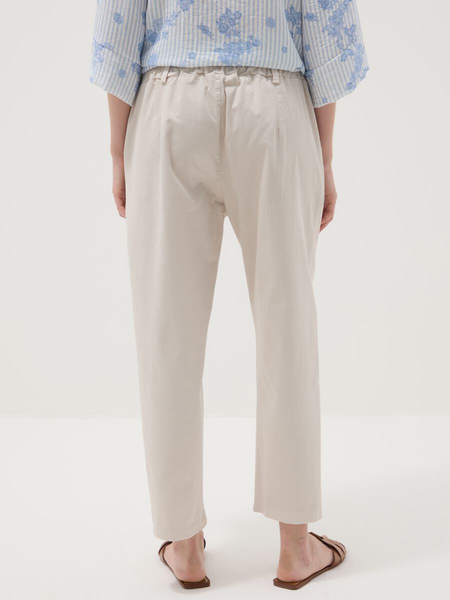 Beige stretch-cotton trousers_2