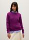 Purple pure cotton regular fit sweater_1