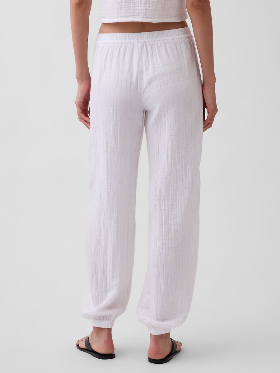 Pantaloni jogger in puro cotone_2