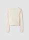 White wrap cardigan with deep V-neckline_2