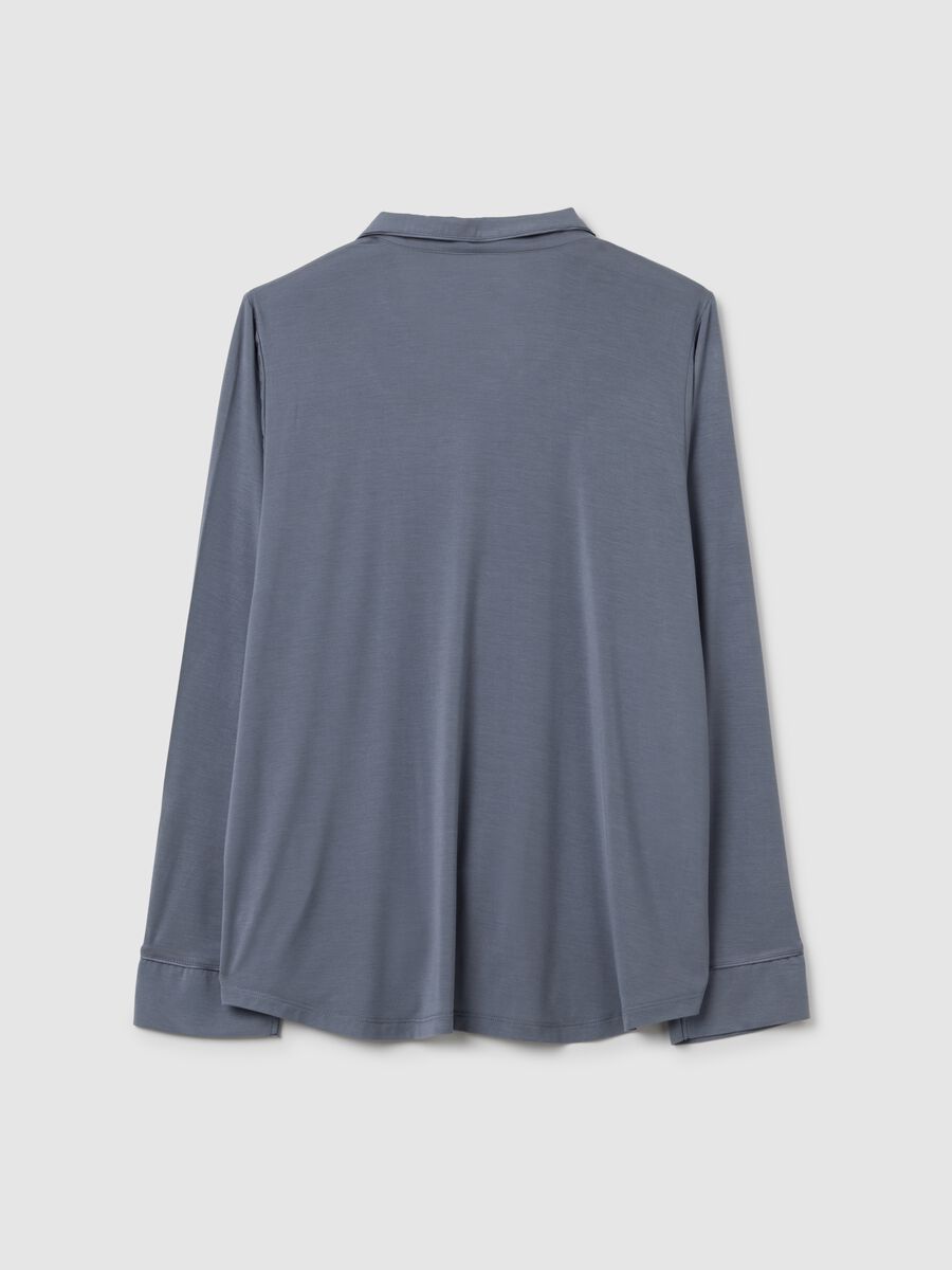 Pyjama top with contrasting piping_3