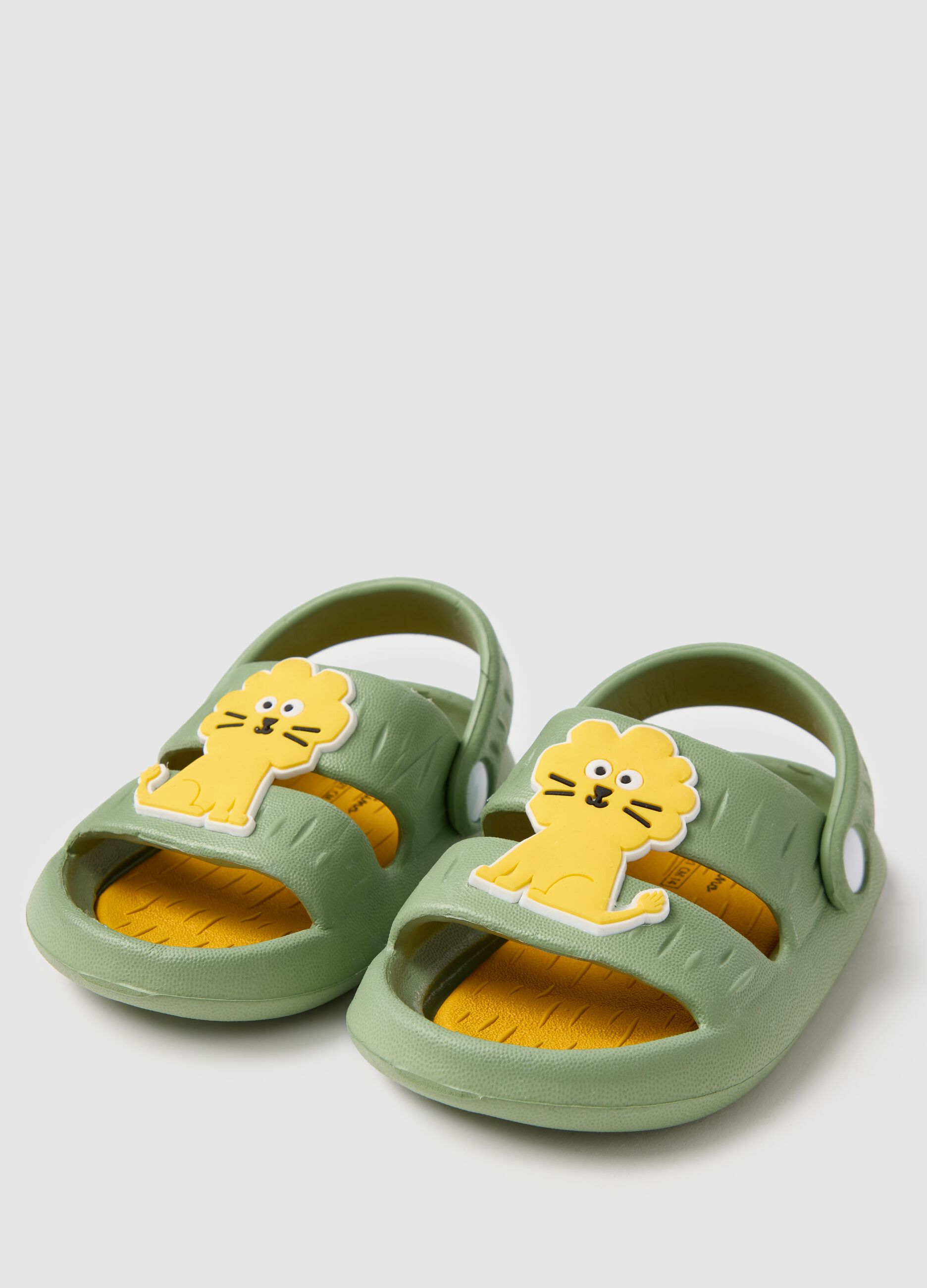 Sandali da neonato in EVA multicolor con decorazione
