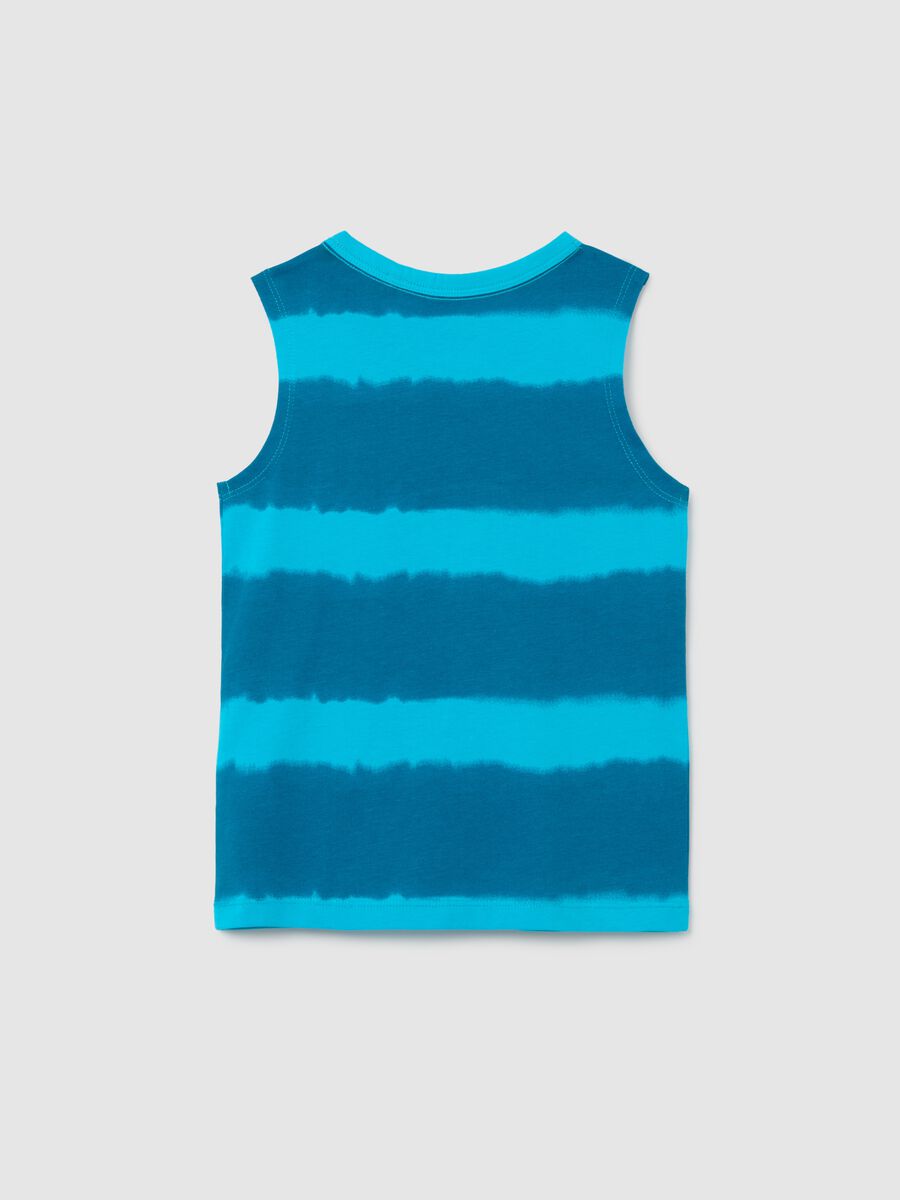 Canotta da bambino in puro cotone multicolor regular fit con stampa_1