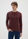 Maglia in puro cotone marrone regular fit_0