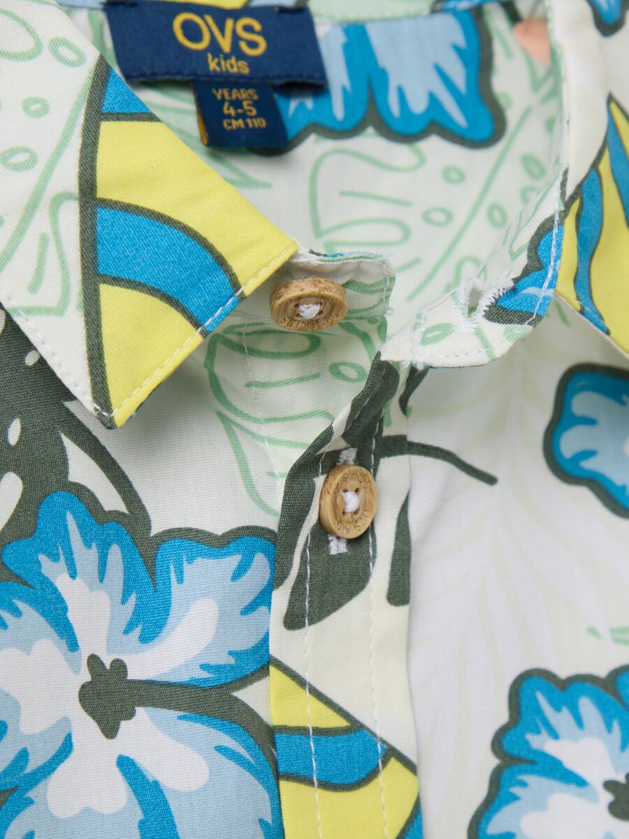 OVS Kids Cotton Tropical Print Shirt_3