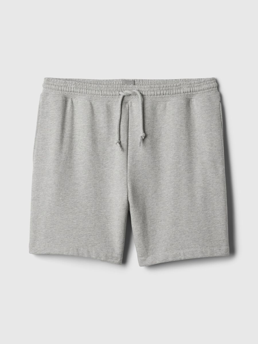 Bermuda jogger in felpa con coulisse_4
