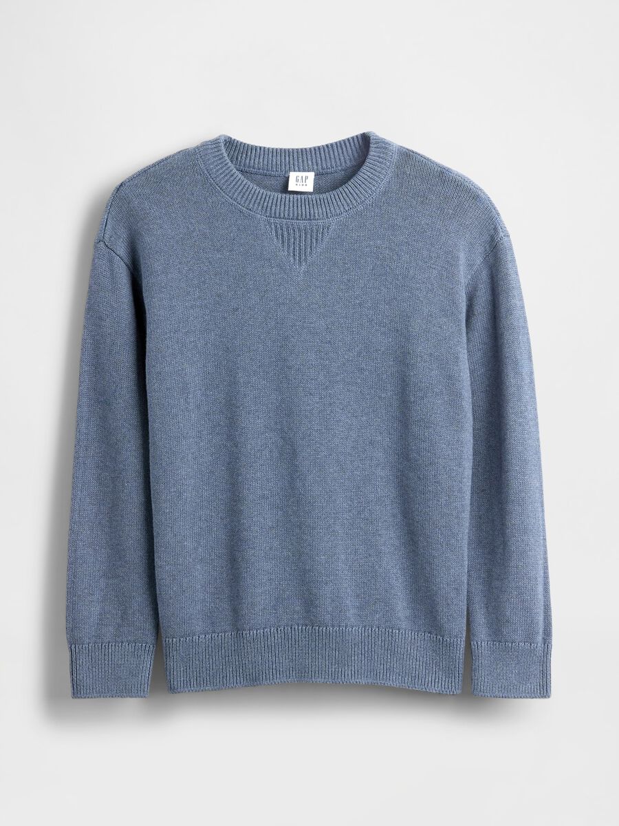 Blue Cotton Sweater for Boys_3