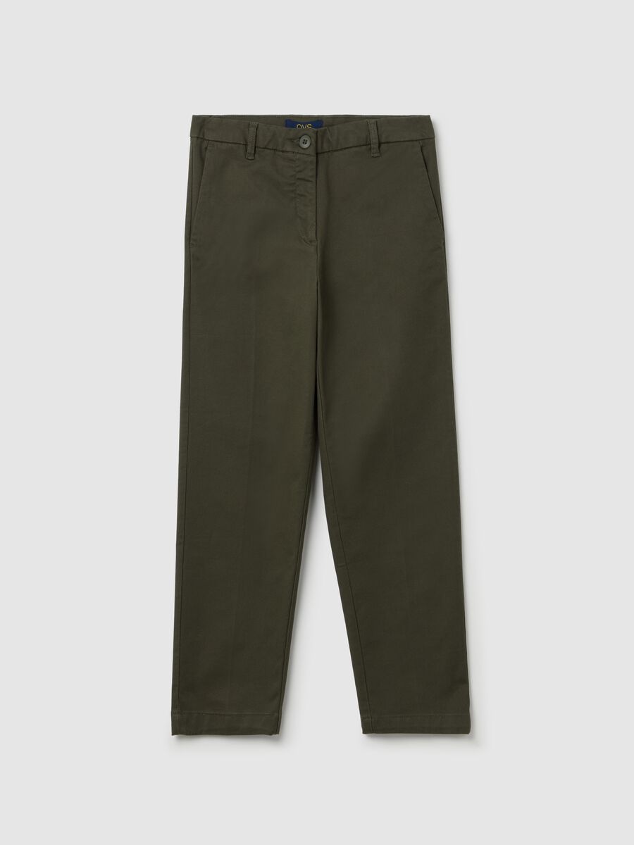 Curvy stretch cotton chino trousers_4