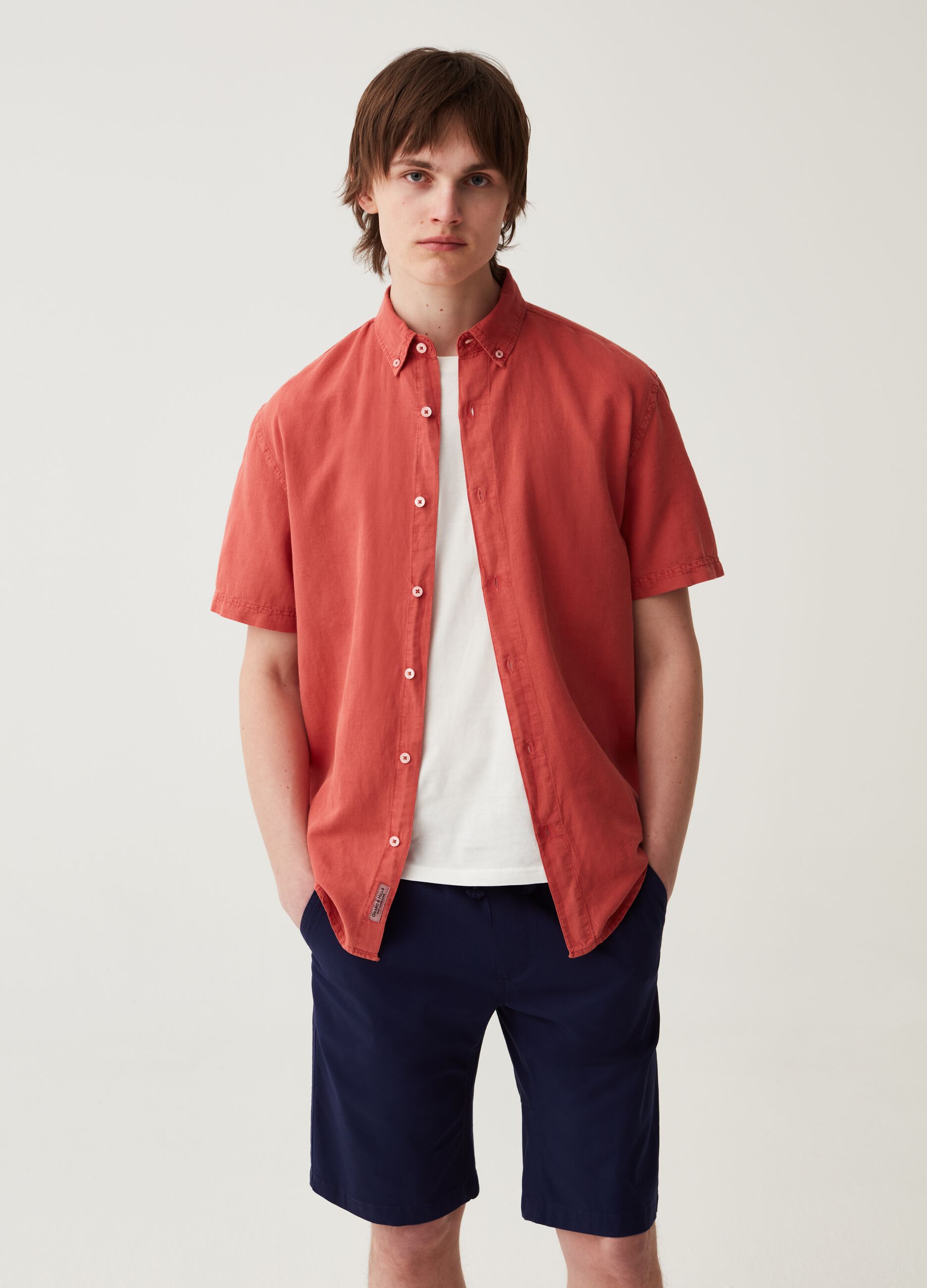 Bermuda jogger in cotone stretch Grand&Hills_0