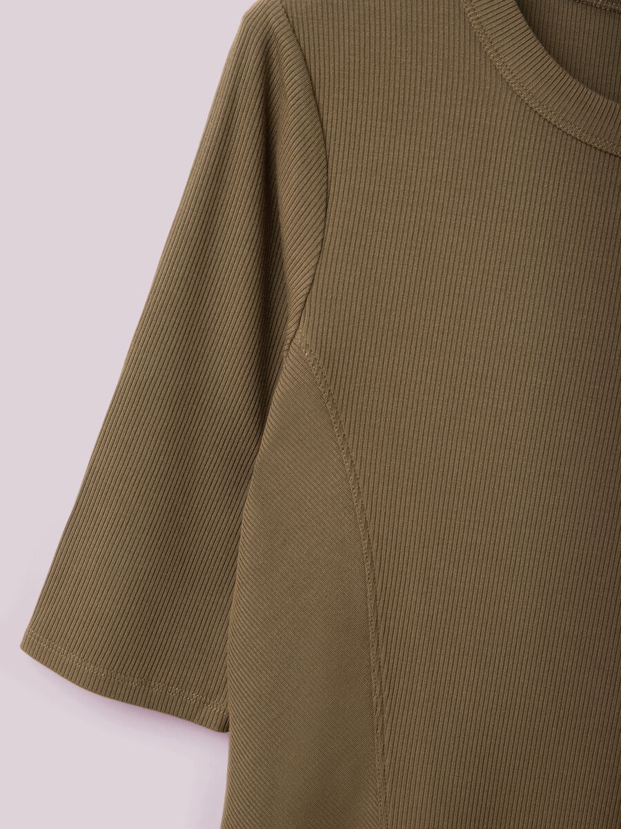 T-shirt in modal elasticizzato a costine ALTAVIA STUDIO_5