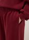 Red stretch cotton trousers with relaxed fit_3