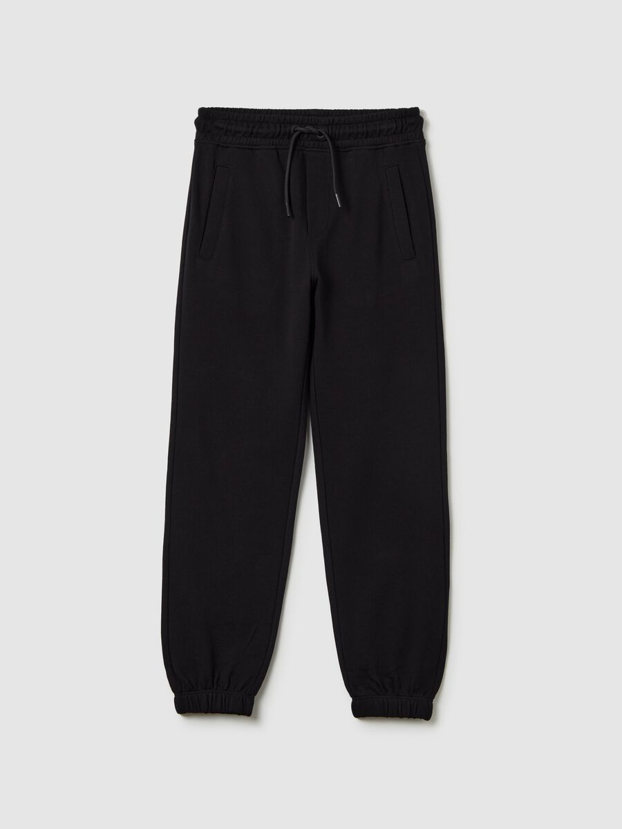 Essential fleece joggers with drawstring_0