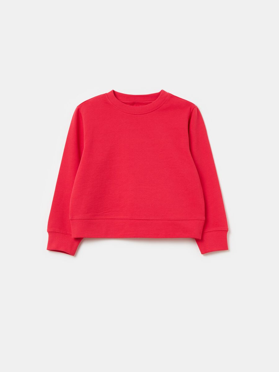 Solid colour sweatshirt in French terry_0