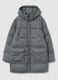 Grey Long Padded Jacket Regular Fit_4