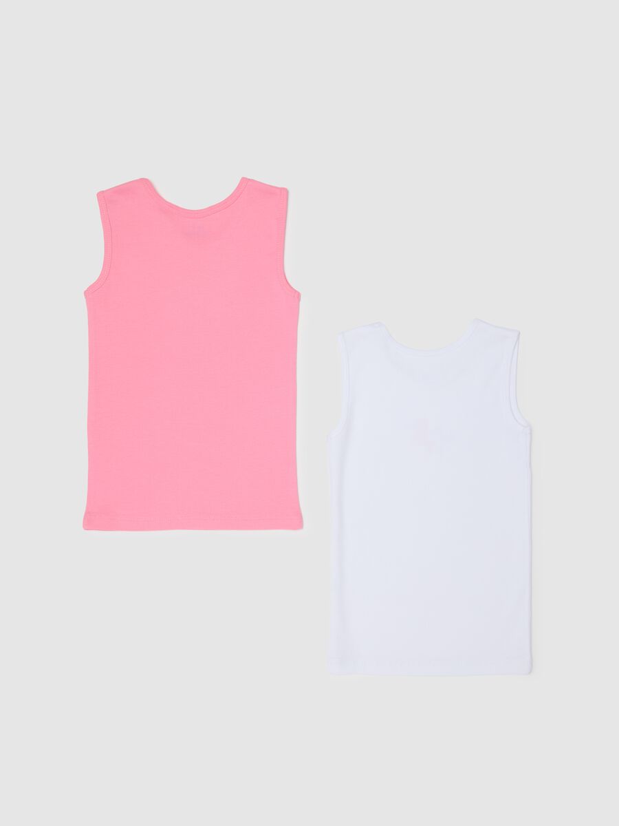 Girls' multicolor pure cotton vest twin pack_1