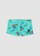 Boys&rsquo; blue stretch swim shorts with print_0