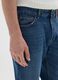 Blue pure cotton jeans with relaxed fit_3