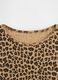 Brown Leopard Cotton Long Sleeve Top_3