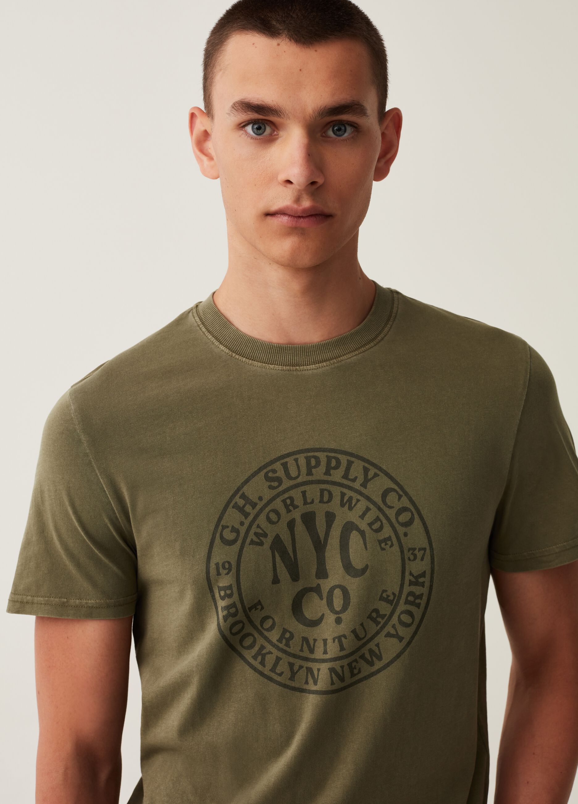T-shirt in cotone con stampa_1