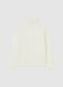 White high-neck regular fit child's jumper_0