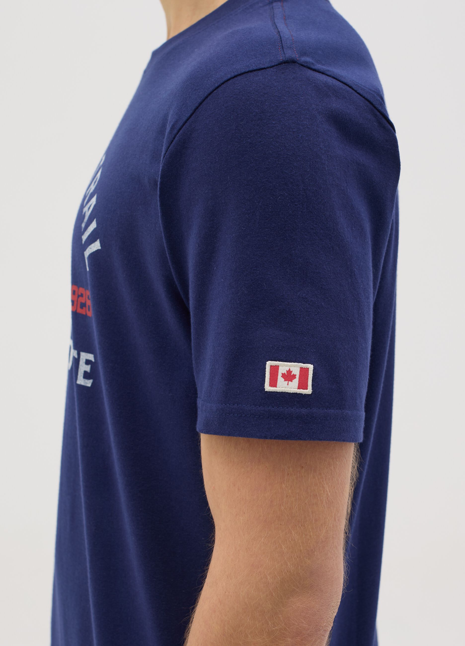 Canada's Trail blue T-shirt with print