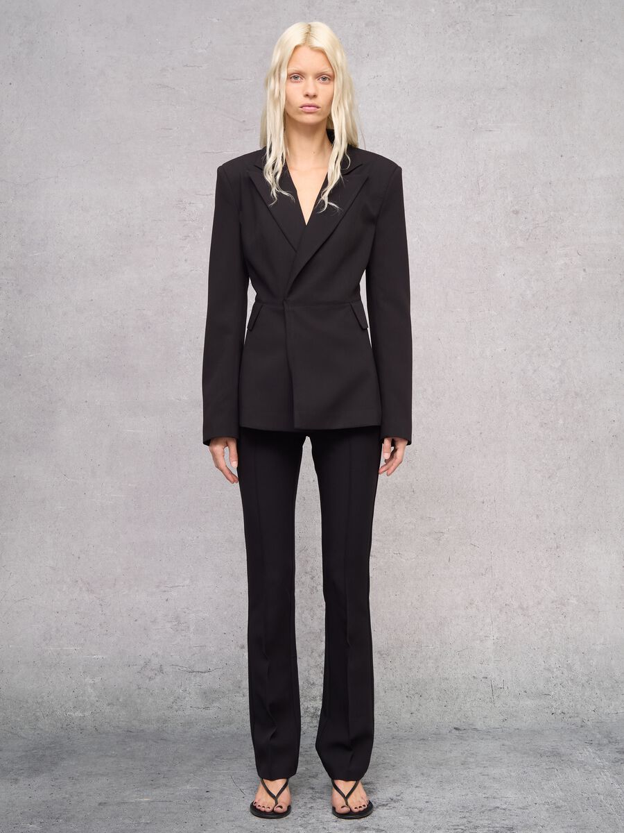 Formal Flare Trousers Black_1