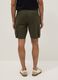 Green pure cotton regular-fit cargo shorts_2