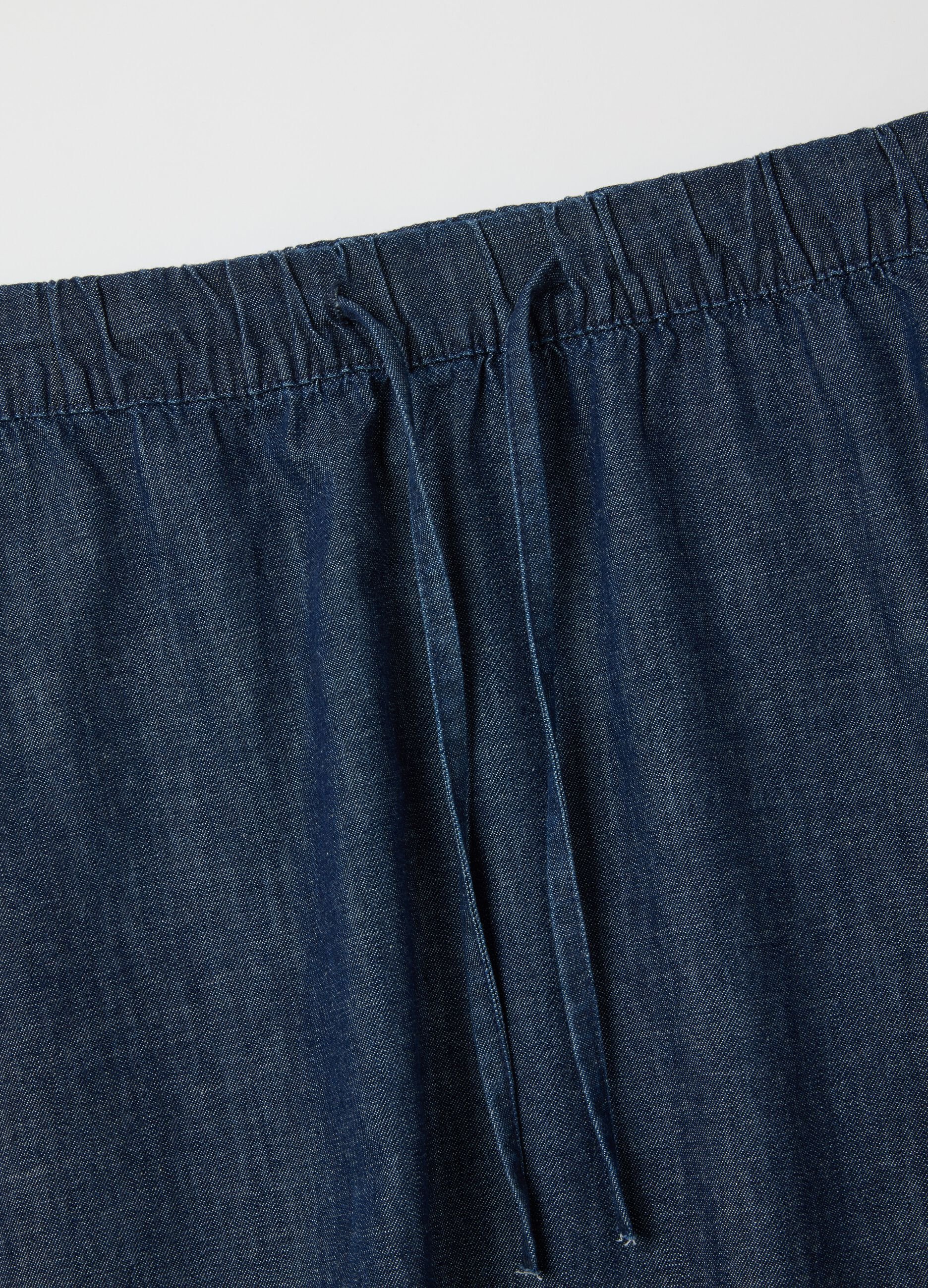 Pure Cotton Denim Skirt Regular Fit