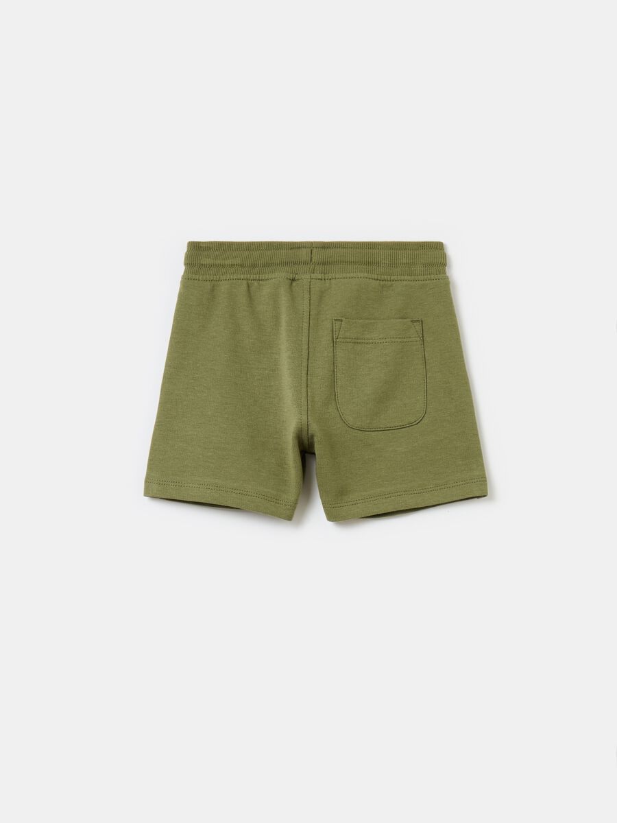 Cotton shorts with drawstring_1