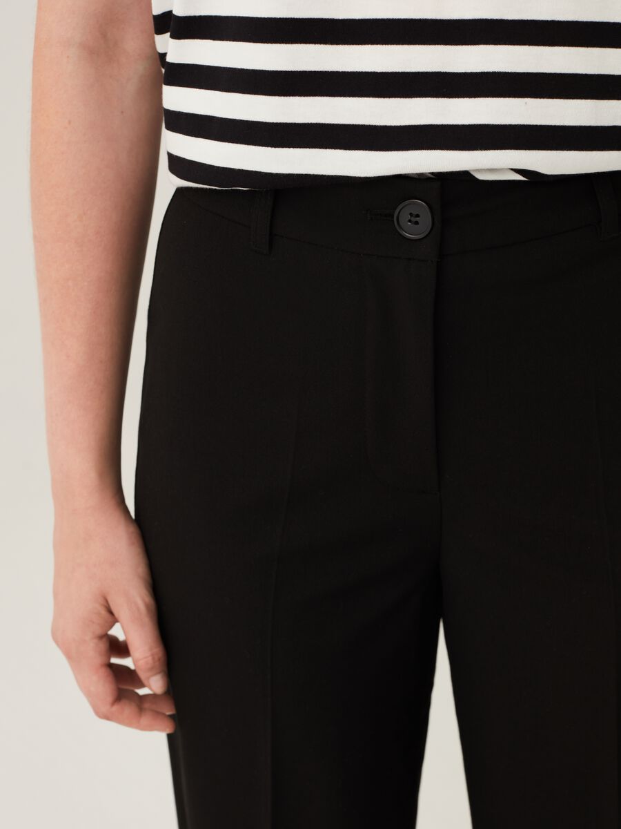 Pantaloni wide leg a vita alta_3