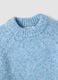 Blue stretch wool crew-neck jumper_1
