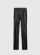 Pantaloni slim fit effetto lucido_4