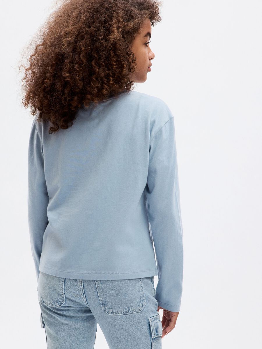 T-shirt maniche lunghe in cotone bio_1