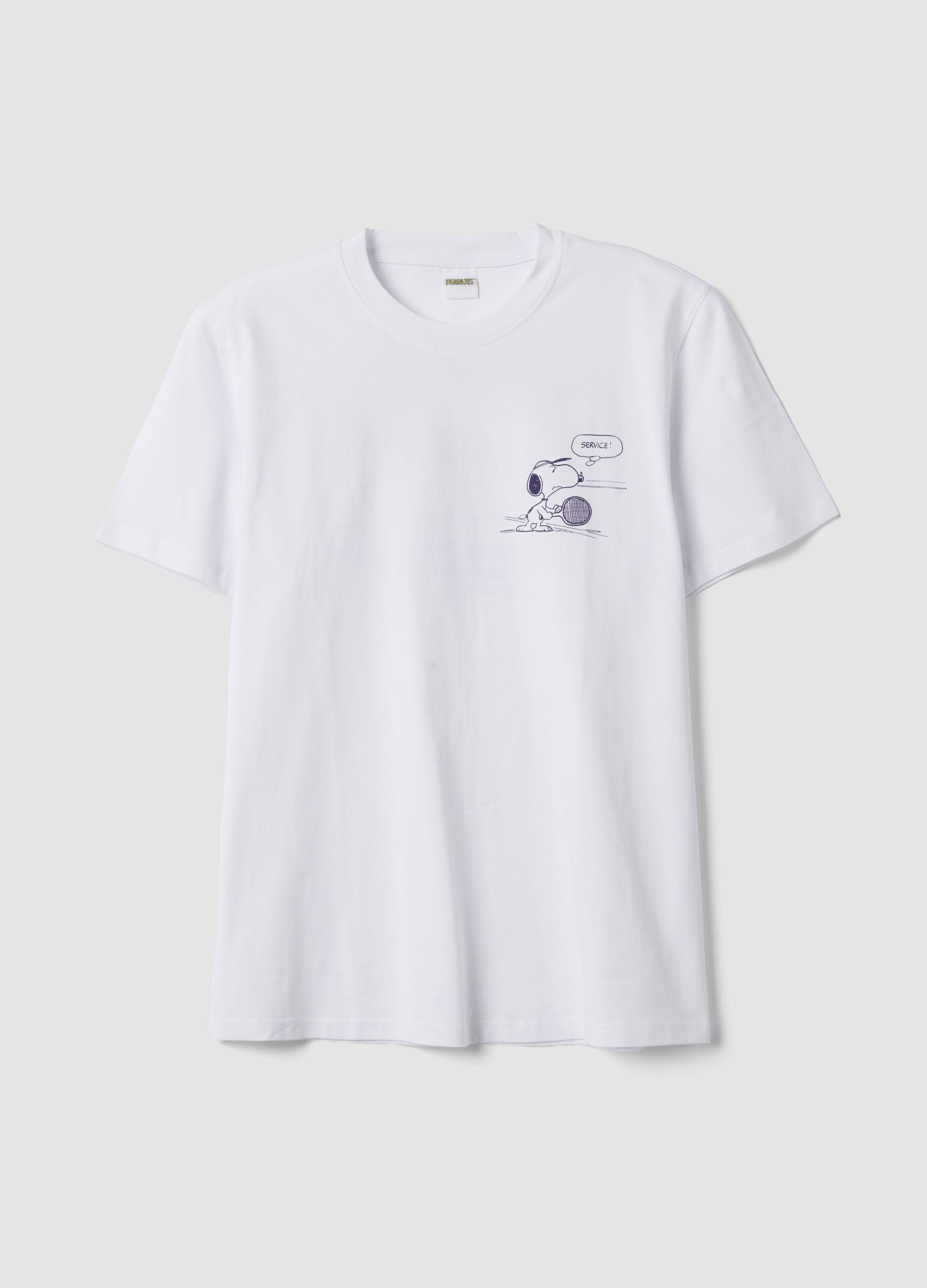 White pure cotton short-sleeve T-shirt