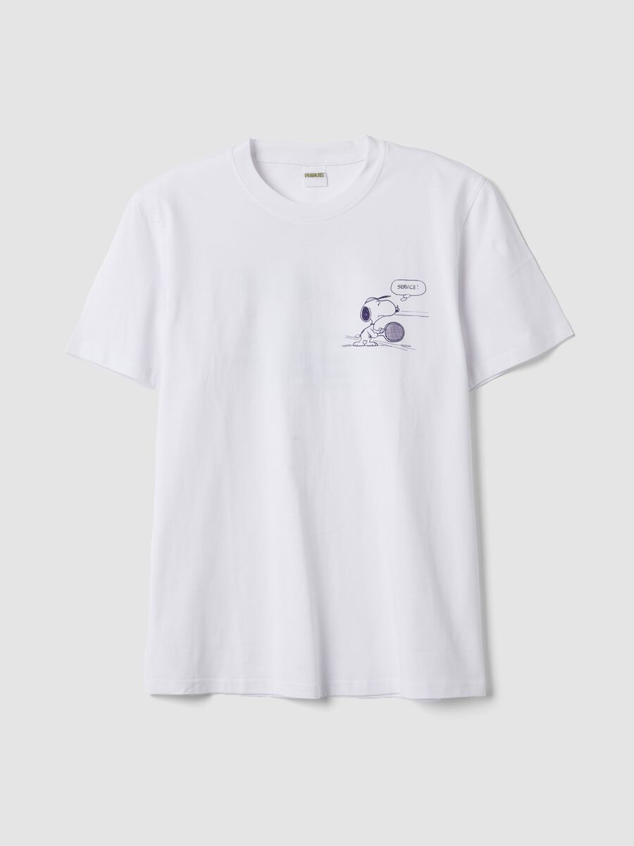 White pure cotton short-sleeve T-shirt_0