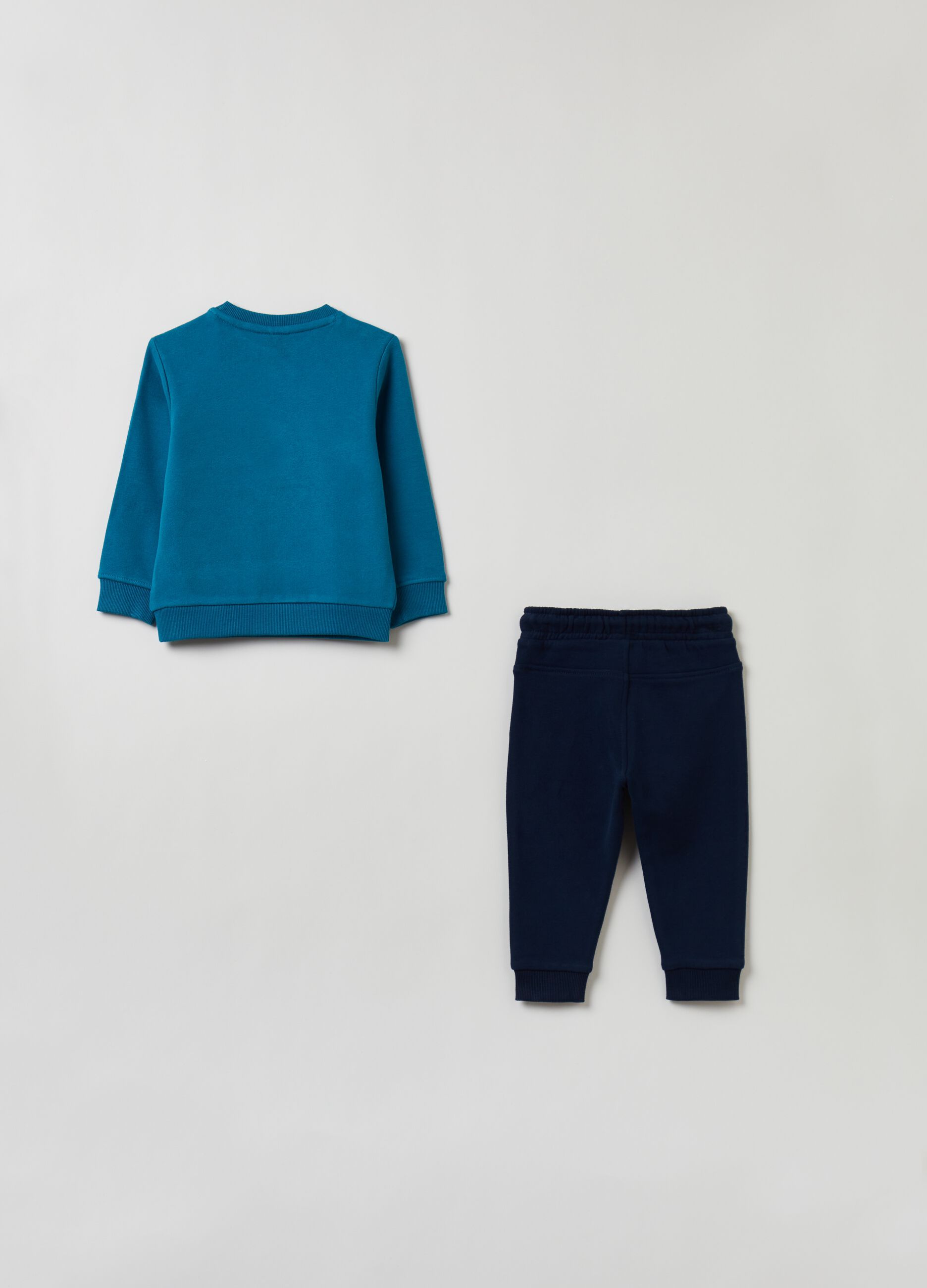 Jogging set in cotone con stampa_1