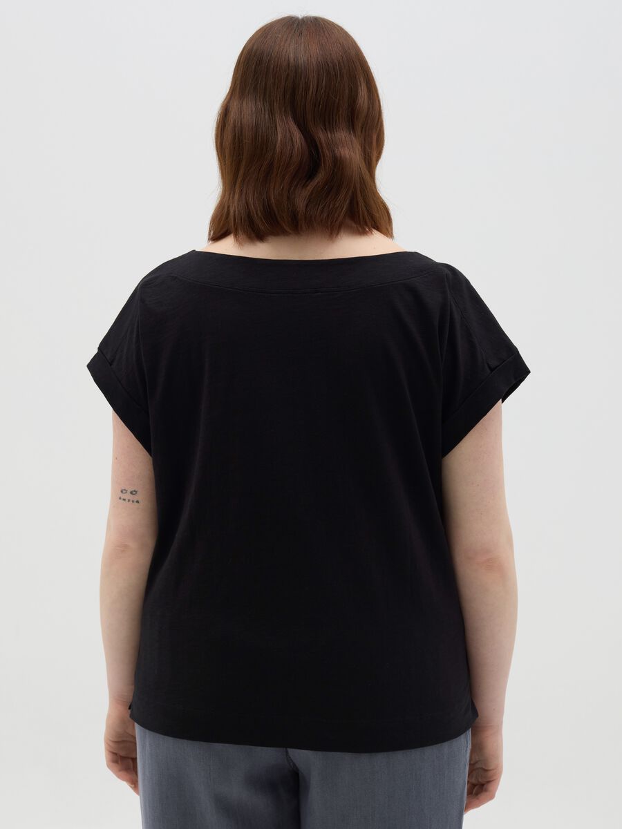 Curvy T-shirt in slub jersey_2