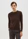Brown Jersey Knit Sweater_1